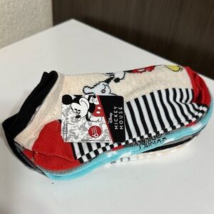 Disney Mickey Mouse Red and Black Socks Set